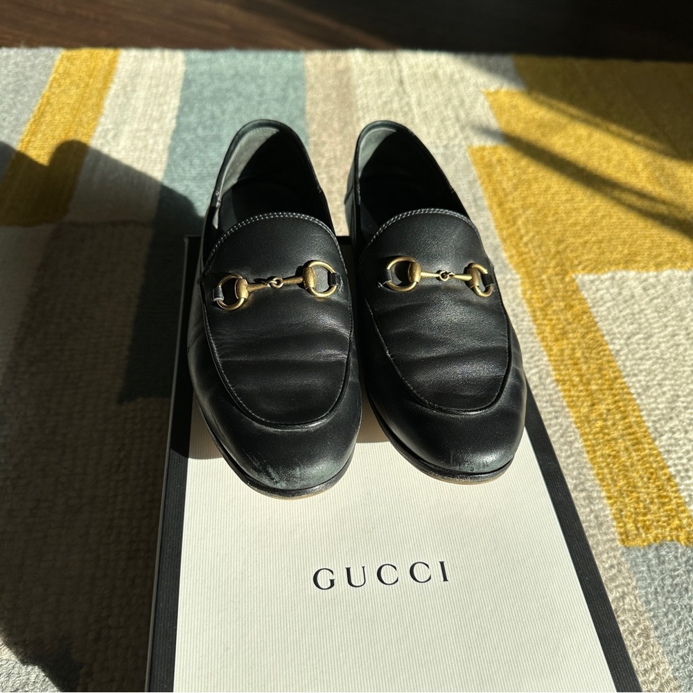 Gucci Brixton Horsebit Leather Loafers - Picture 2 of 10